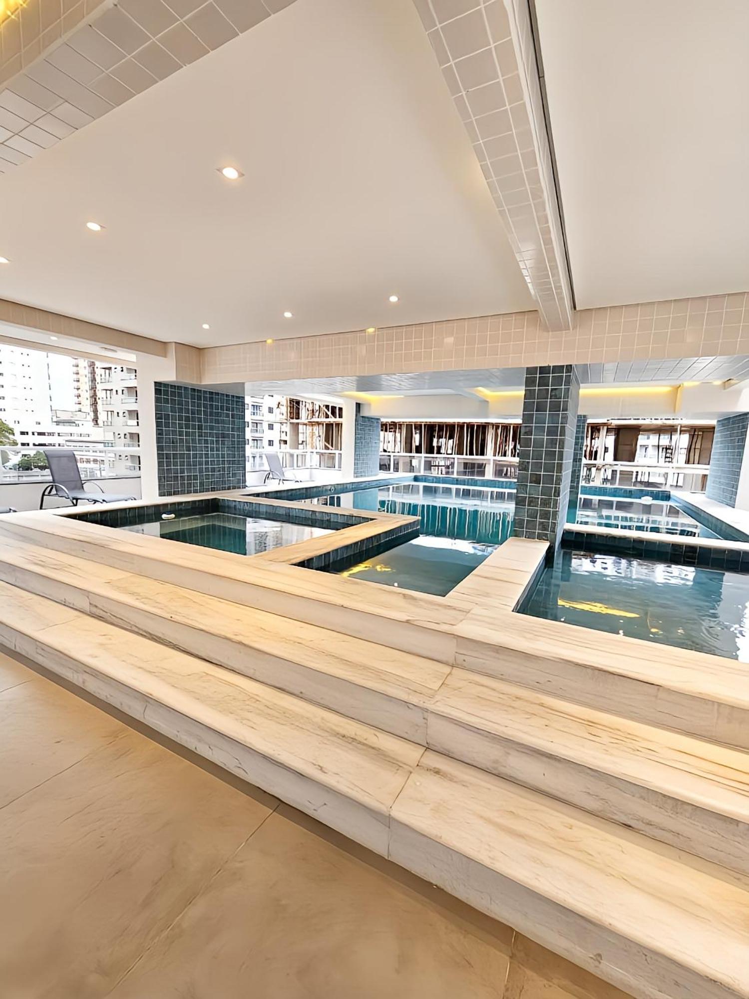 Apto Com Lazer Completo, Piscina, Ar, Mercadinho E Pet Friendly A 1 Min Da Praia Прая-Гранди Экстерьер фото